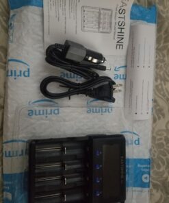 Universal Smart Battery Charger 4 Bay for Rechargeable Batteries NiMH NiCd AA AAA C Li-ion LiFePO4 IMR 18650 21700 20700 26650 14500 16340 18500 10440 18350 RCR123a LCD Display UL Listed 48 71JiKjJUyzL