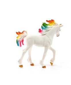 Schleich bayala, Unicorn Toys for Girls and Boys, Rainbow Unicorn Foal with Gems and Multicolor Mane, Ages 5+ 14 71JittOItL