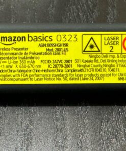 Amazon Basics Wireless Presenter, Red Laser, 2.4GHz, Hyperlink, Lithium Battery Operated 46 71JjQycTPL