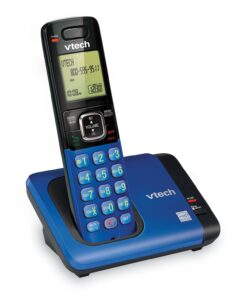 VTech CS6719-15 DECT 6.0 Phone with Caller ID/Call Waiting, 1 Cordless Handset, Blue 1 Handset 28 71JjnJNjgkL
