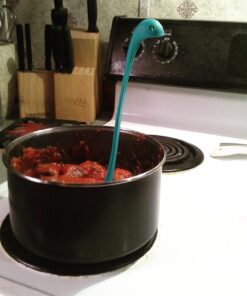 OTOTO Nessie Ladle Spoon - Turquoise Cooking Ladle - Cooking Gifts - Use for Serving Soup, Stew, Gravy & Chili - High Heat Resistant Loch Ness Stand Up Soup Ladle 47 71JkDAIftL