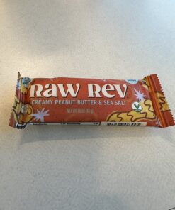 Raw Rev Vegan High-Protein Bars, Creamy Peanut Butter & Sea Salt, 12g Plant Based Protein, 13g Fiber, 1.6 Oz, Pack of 12 12 Count (Pack of 1) 20 71JkSBbJg5L