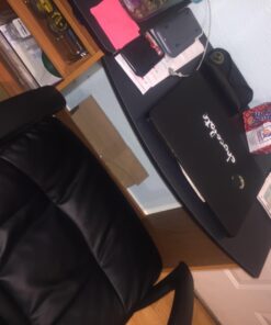 Furinno Econ Multipurpose Computer Writing Desk, Light Cherry/Black With Storage 33 71JkXPVQj4L