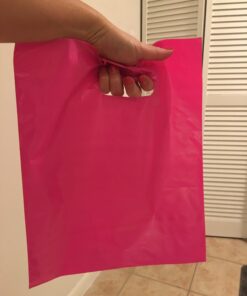 100 12x15 Glossy Pink and Purple Plastic Merchandise Bags w/Handles 14 71JkysBRWhL