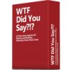WTF Did You Say A Party Game Against All Dignity and Morality Full Game, XL Set of 594 Cards