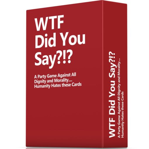 WTF Did You Say A Party Game Against All Dignity and Morality Full Game, XL Set of 594 Cards