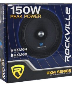 Rockville (2) RXM64 6.5" 300w 4 Ohm Mid-Range Drivers Car Speakers Mid-Bass 12 71JljJ9AVEL