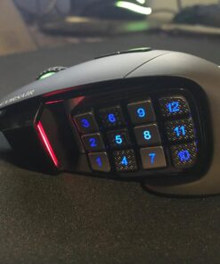 Corsair Scimitar Pro RGB - MMO Gaming Mouse - 16,000 DPI Optical Sensor - 12 Programmable Side Buttons - Black 28 71JmJM2wQuL