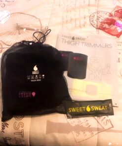 Sports Research Sweet Sweat Thigh Trimmers for Men & Women Increases Sweat & Activity to the Thighs during Exercise Large Pink 30 71JmVcJ0GL 2