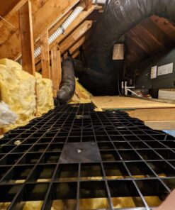 USA SEALING Attic Dek Flooring Storage System, Walking Deck Pallet Boards for Attic, Easy Installation Floor System for Garage, Roof and More, 4 Panels Included - Black 4pk - Universal 31 71JmXMJzYWL