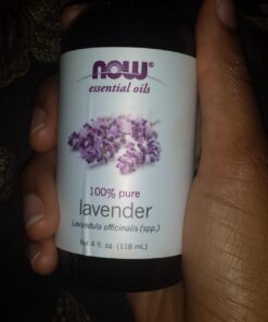 NOW Essential Oils, Lavender Oil, Soothing Aromatherapy Scent, Steam Distilled, 100% Pure, Vegan, Child Resistant Cap, 4-Ounce 4 Fl Oz (Pack of 1) 51 71Jmf3LNuqL