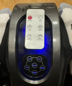 TISSCARE Shiatsu Massage Foot Massager Machine - Improves Blood Flow Circulation, Deep Kneading & Tissue with Heat/Remote, Neuropathy, Plantar Fasciitis, Diabetics, Pain Relief Upgrade Gray 37 71JmxEveSOL