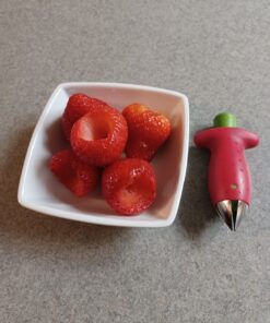 Chef'n Original Stem Gem Strawberry Huller, Red/Green - 45 71JnCUvDxDL