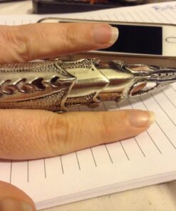 PiercingJ Men's Knuckle Joint Full Finger Double Ring Punk Rock Gothic Hinged Activity Rings Halloween Cosplay Costume Accessories Jewelry Armor#07 48 71Jo46nNkWL 1