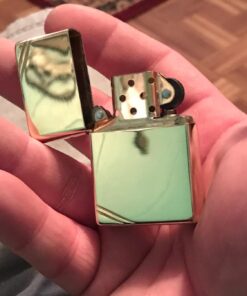 Zippo Vintage Lighters High Polish Brass Vintage With Slashes 55 71JosJ6of7L 1