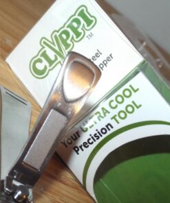 Clyppi Nail Clippers with Swing Out Nail Cleaner/Nail File - Fingernail Clippers / Toe Nail Clippers. Sharp Stainless Steel with Wide Easy Press Lever 43 71Jot3fwKhL