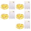 5 Pack Fairy Lights 7 Feet 20 Led Battery Operated String Lights with Timer, Waterproof Twinkle Firefly Lights on Copper Wire for Home Party Wedding Decorations, 6 Hours on/18 Hours Off, Warm Warm White -Copper 42 71Jq7K2JwZL