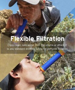 Etekcity Water Filter Straw Camping Water Purification Portable Water Filter Survival Kit for Camping, Hiking, Hurricanes 34 71JqETyaAlL