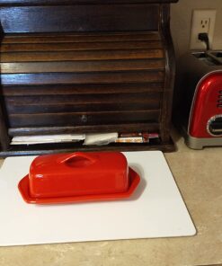 Chantal Large Butter Dish, True Red Full Size Butter 33 71JqOS8cpsL