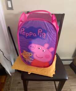 Idea Nuova Peppa Pig Pop Up Hamper with Durable Carry Handles, 21" H x 13.5" W X 13.5" L 17 71JqnHC2hL