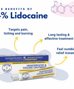 Doctor Butler’s Hemorrhoid & Fissure Ointment Cream with Lidocaine and Phenylephrine HCI for Fast Acting Relief of Pain, Swelling, Discomfort, and Itching (1 oz.) A - 1 oz. Tube 21 71JqqsZweL