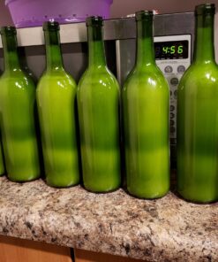 Green Wine Bottles, 750 ml Capacity (Pack of 12) 25 71Js65fp3L
