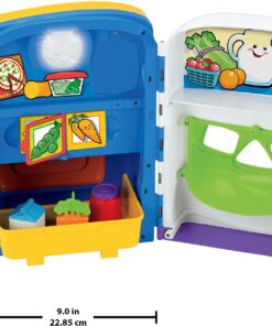 Fisher-Price Laugh & Learn Toddler Playset, Learning Kitchen with Music Lights & Bilingual Content for Baby to Toddler Pretend Play SIOC/FFP Frustration-Free Packaging 17 71JsAcwD0sL