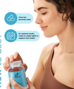 Artnaturals Biotin Gummies for Hair Growth - (100 Gummies - 10000mcg) - Natural Strawberry Vitamins Supports Nails and Skin - Gelatin, Gluten, Nut and Egg Free 17 71JsYHcBvQL