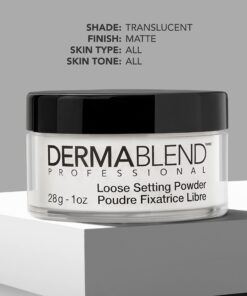 Dermablend Loose Setting Powder, Face Powder Makeup & Finishing Powder for Light, Medium & Tan Skin Tones Original Translucent 1 Oz 24 71JssdX8khL