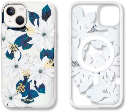 Sonix | Compatible with MagSafe iPhone 15, 14, 13 Case Floral | 10ft Drop Tested | Delilah Flower iPhone 15 / 14 / 13 Floral - Delilah