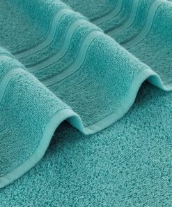 Hawmam Linen Teal Turquoise Bath Towels 4-Pack - 27x54 Soft and Absorbent, Premium Quality Perfect for Daily Use 100% Cotton Towel 600 GSM 27 in X 54 in Towel Green Water 14 71JtMUqa9UL