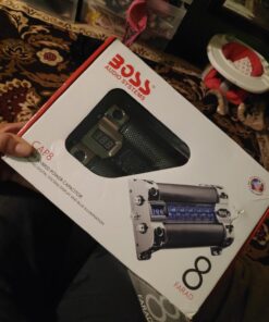 BOSS Audio Systems CAP8 8 Farad Car Capacitor - Energy Storage, Enhanced Bass From Stereo, Warning Reverse Polarity Tone, Voltage Overload Low Battery Voltage Led, For Amplifier and Subwoofer 34 71JtPcRR5kL