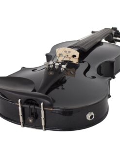 Cecilio 4/4 CVNAE-Black+SR Ebony Fitted Acoustic/Electric Violin in Metallic Black 13 71Ju3PHyAnL