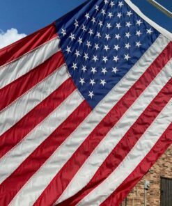 American Flag 3x5-100% Made In USA using Tough, Long Lasting Nylon Built for Outdoor Use, Featuring Embroidered Stars and Sewn Stripes plus Superior Quadruple Stitching on Fly End 3 by 5 Foot 29 71JuBxEKUL