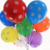 PeStary 50 Ct 12inches Polka Dot Balloons Rainbow Assorted Latex Party Balloon Decoration Birthday Air balls (Multicolor) Multicolor 56 71Jupr89vL