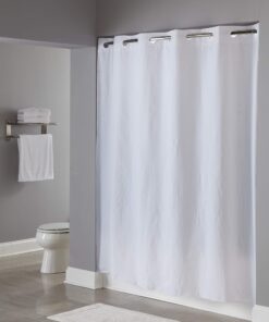 Hookless RBH14LS09 Shower Curtain- Frosty White Frosty PEVA 7 71JwDH5hIlL