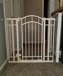 Summer Infant Multi-Use Decorative Extra Tall Safety Pet and Baby Gate,28.5'-48' Wide, 36' Tall,Pressure or Hardware Mounted, Install on Wall or Banister in Doorway or Stairway,Auto Close Door -Beige 36" Tall, 28.5 - 48.0" Wide Beige 91 71JwbQKaAdL