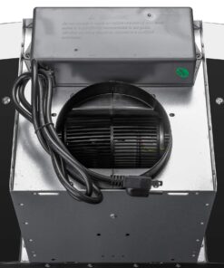 AKDY 30 in. Convertible Wall Mount Range Hood with Tempered Glass and Carbon Filters in Black Painted Stainless Steel 18 71JxM4qGnnL