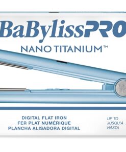 BaBylissPRO Nano Titanium Flat Iron Hair Straightener, 1" Digital Hair Straightener Iron for Professional Salon Results and All Hair Types 33 71JxP6CBGqL