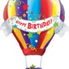 Mayflower Products Happy Birthday Hot Air Balloon Jumbo Foil Balloon (Multi-Colored) Party Accessory 30 71JxvWClUWL