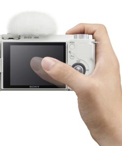 Sony Alpha ZV-E10 - APS-C Interchangeable Lens Mirrorless Vlog Camera Kit - White w/16-50mm Base 26 71JyBCKJ5DL