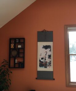 Grace Art Asian Wall Scroll, Beautiful Mountain River Scene 55" x 18" 12 71Jyclo1zIL