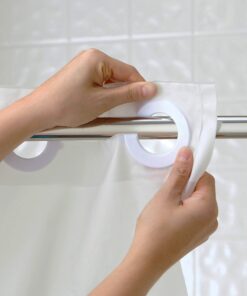 Hookless RBH14BS01 It’s A Snap! PEVA Snap-In Shower Curtain Liner, 70x69 In., Frost Solid White 11 71JykTnxn5L