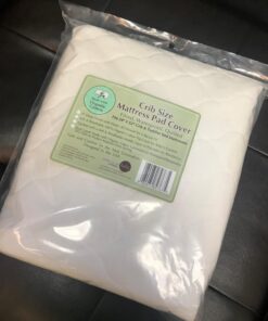 American Baby Company Waterproof Crib and Toddler Mattress Protector, Quilted Fitted Protector Pad Cover made with Organic Cotton Top Layer, 52“ x 28" Crib (28" x 52") 26 71Jyy a1zgL