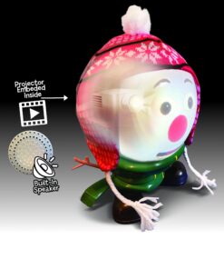 ANIMAT3D Mr. Chill Talking Animated Snowman with Built in Projector & Speaker Plug'n Play 9 71JzE6Xig6L