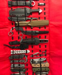 UNITED CUTLERY Large Knife Roll - PVC Exterior, Felt Interior, Carrying Handle, Holds Up to 50 Knives of Different Sizes, Quick-Release Buckle Straps 27 71K CJv6AAL