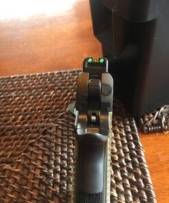 TRUGLO TFO Tritium & Fiber-Optic Sight Durable Snag-Resistant Glowing Night Sight, Compatible with Kimber 1911 Models with Fixed Rear Sight (Excluding Micro Series) Green Rear Sight 37 71K0mJzS9ZL