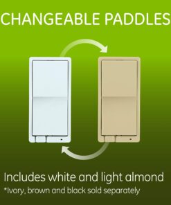 GE home electrical 14291 Enbrighten Z-Wave Plus Smart Switch, Works with Alexa, Google Assistant, SmartThings, Zwave Hub Required, Repeater/Range Extender, 3-Way Ready 1st Gen, White & Light Almond 19 71K1RjP9ekL