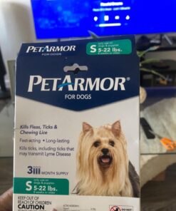 PetArmor for Dogs, Flea and Tick Treatment for Small Dogs (5-22 Pounds), Includes 3 Month Supply of Topical Flea Treatments 3 Count 5-22 lbs 42 71K1b0tbFBL
