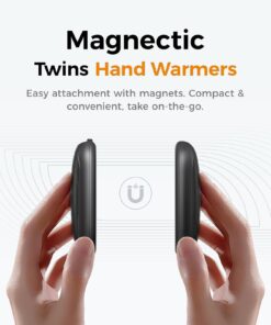 Alternative view of OCOOPA 2in1 Magnetic Rechargeable Hand Warmers 2 Pack, Electric Hand Warmer, Pocket Battery Operated Heater, UL Certified, 3 Heat Settings, Tech Gifts for Men,Purse Must Haves, Essentials, UT3 Lite Black